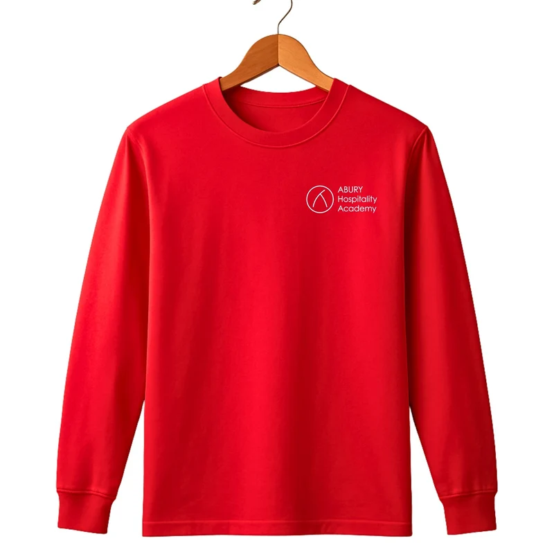 Rotes Langarmshirt