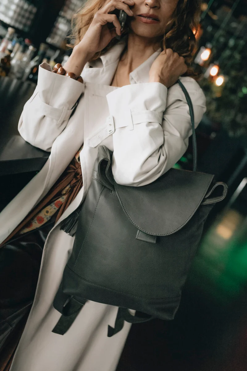 Rucksack aus Leder