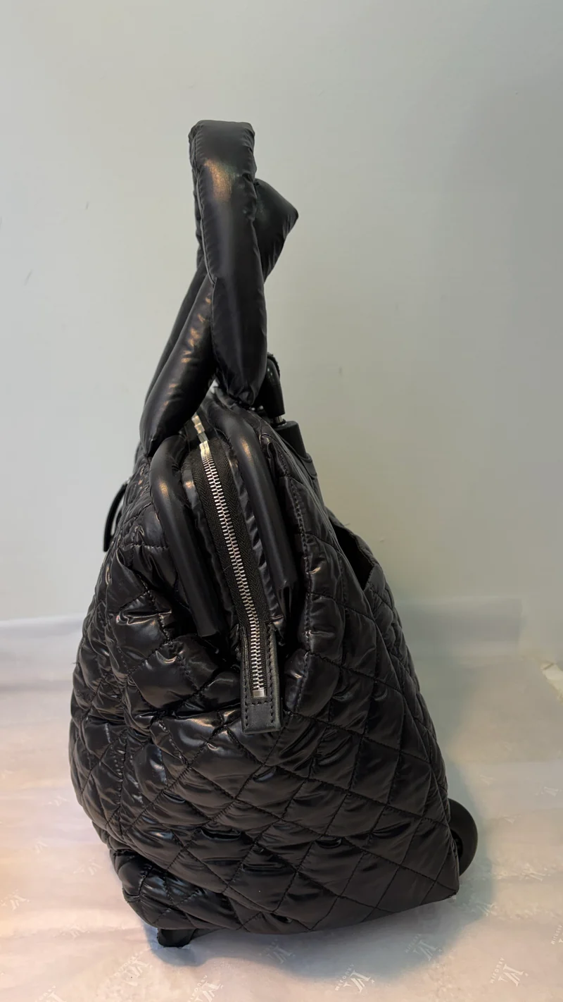 Chanel Coco Cocoon Trolley-Rollkoffer Nylon Schwarz 2017
