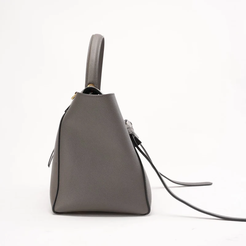 Celine Micro Belt Bag in Grau aus genarbtem Kalbsleder, 2016