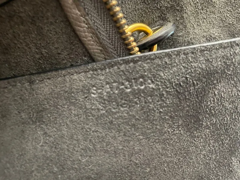Celine Micro Belt Bag in Grau aus genarbtem Kalbsleder, 2016