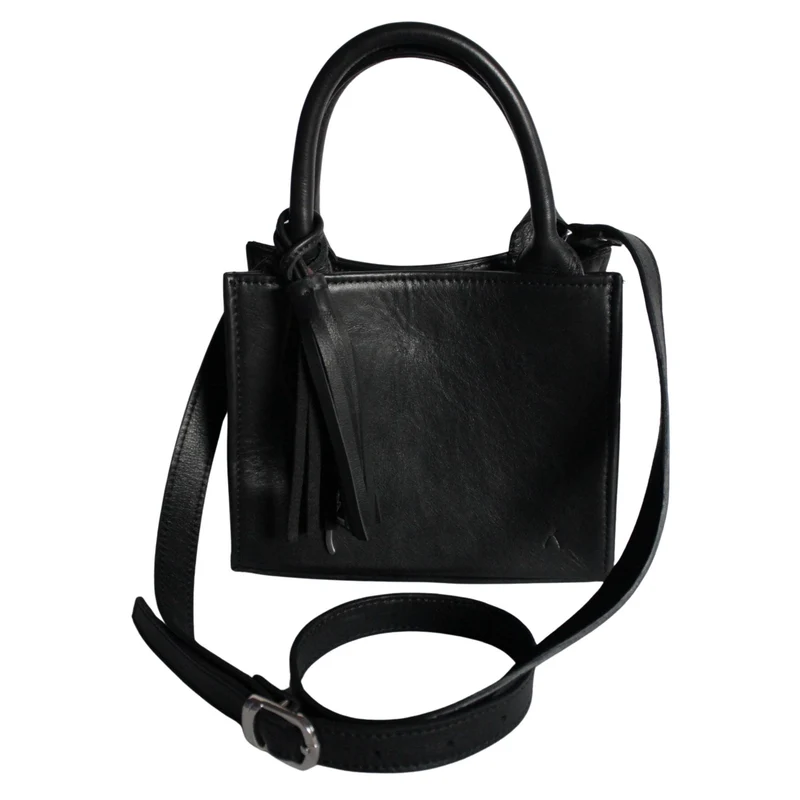 Mini Tote Bag aus Leder
