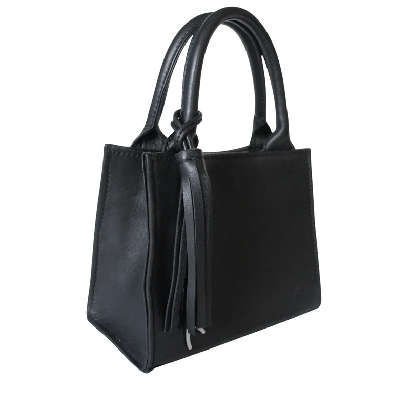 Mini Tote Bag aus Leder