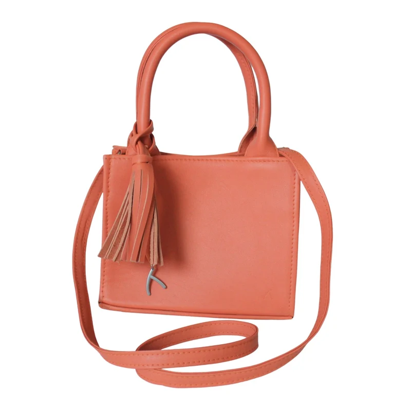 Mini Tote Bag aus Leder