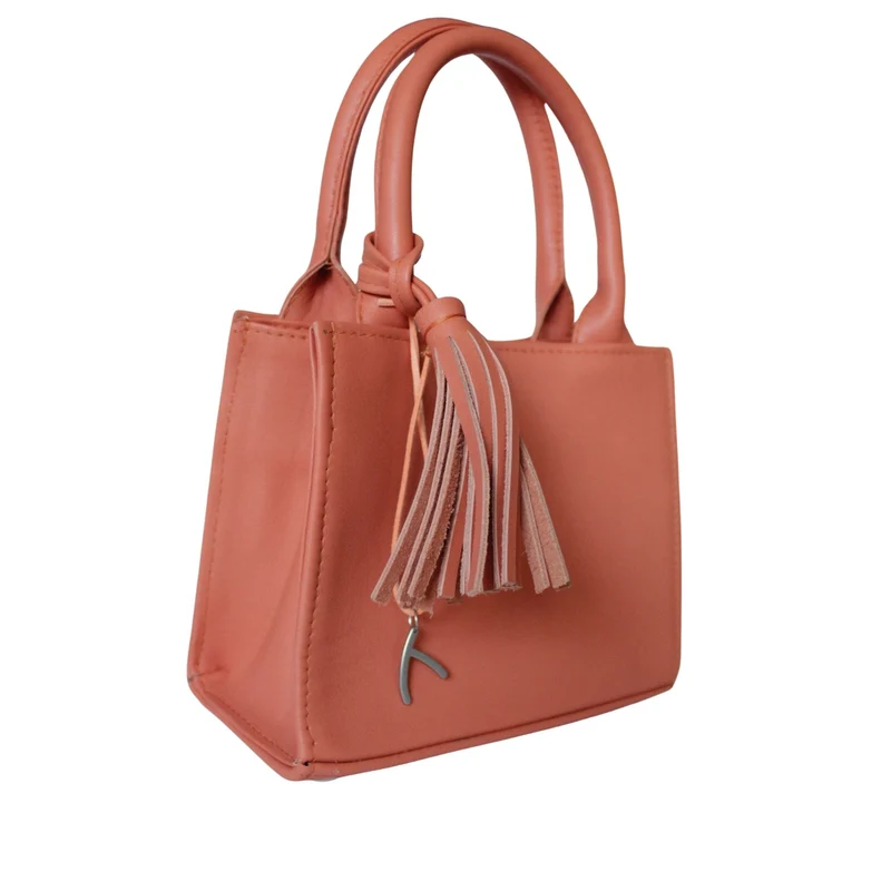 Mini Tote Bag aus Leder