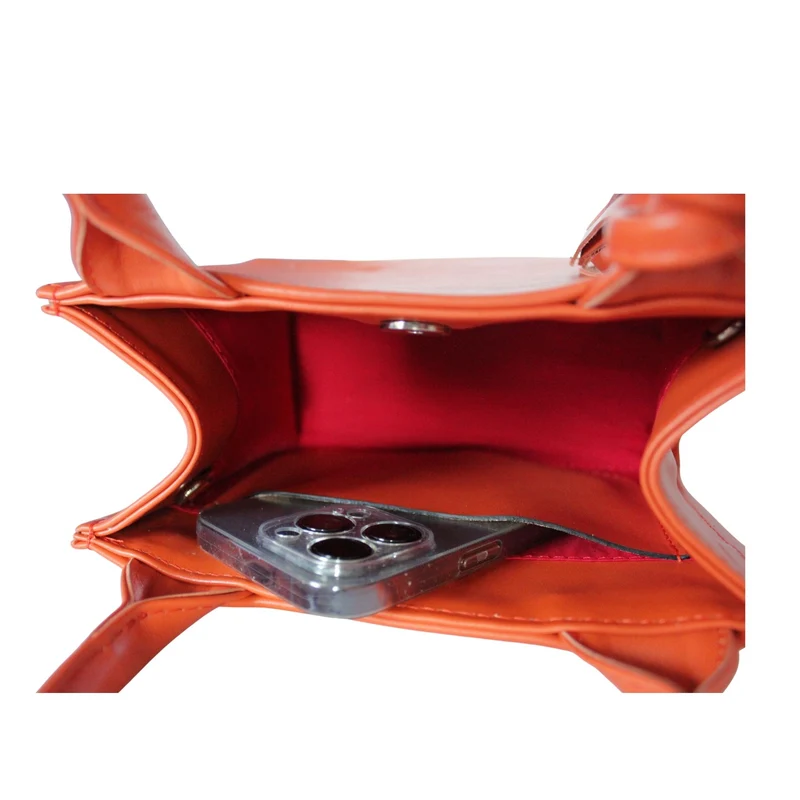 Mini Tote Bag aus Leder