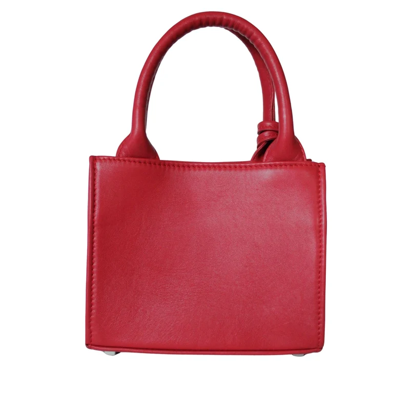 Mini Tote Bag aus Leder