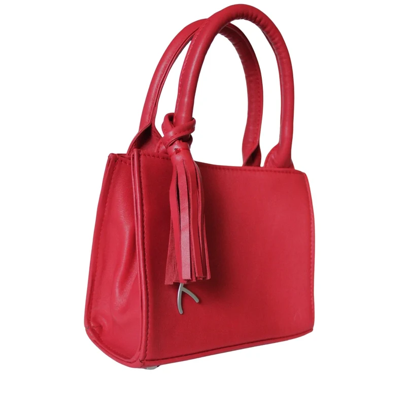 Mini Tote Bag aus Leder