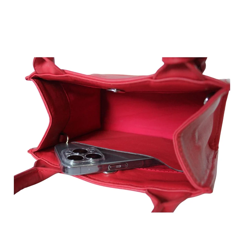 Mini Tote Bag aus Leder