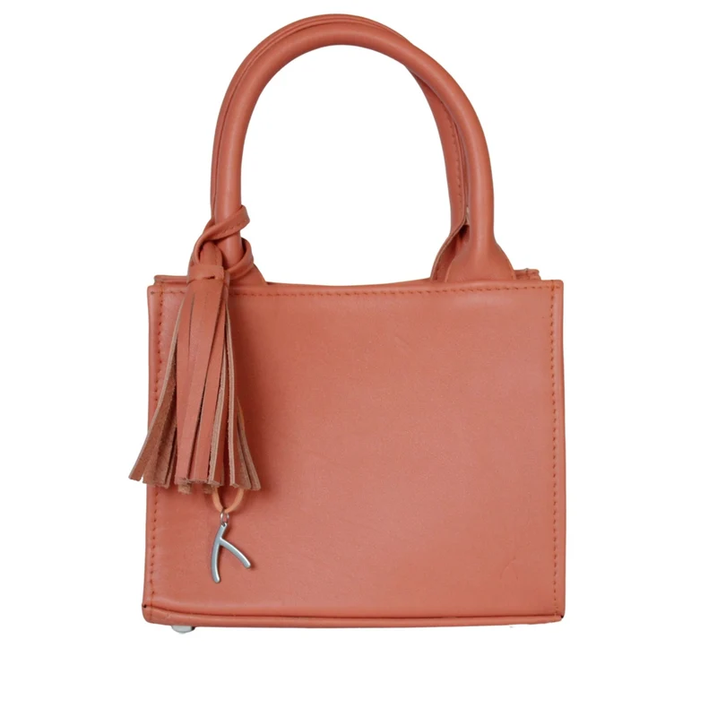 Mini Tote Bag aus Leder