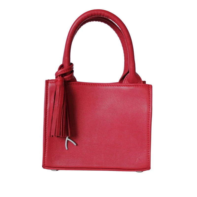 Mini Tote Bag aus Leder