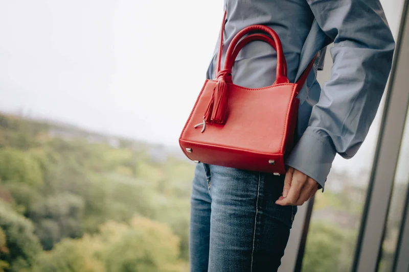 Mini Tote Bag aus Leder