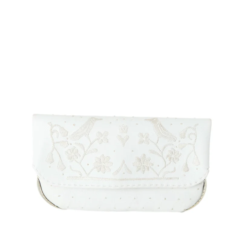Bestickte Lovebirds Clutch