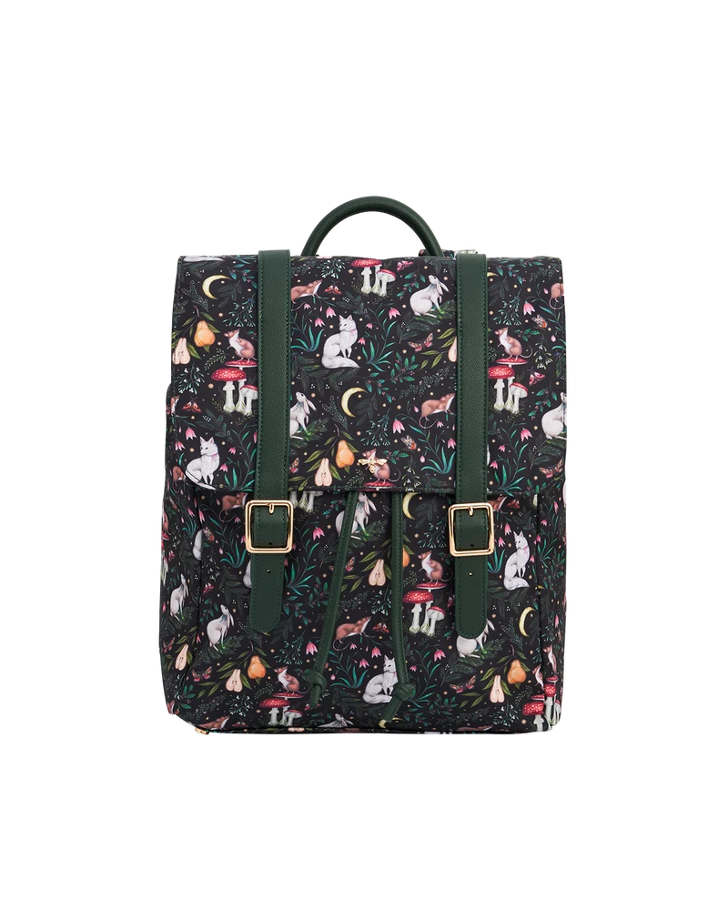 Flora Niva Print Backpack in Green