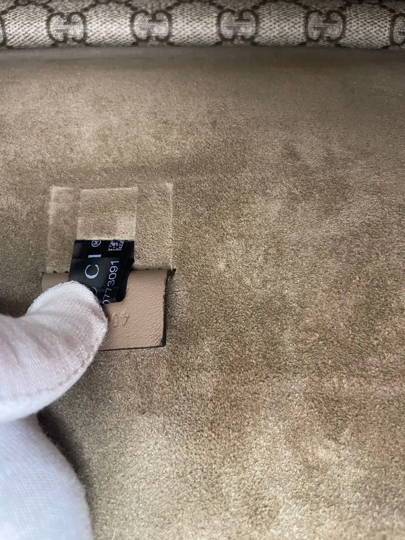 Gucci GG Supreme Dionysus Klein Beige Braun