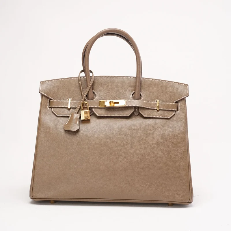 Hermes Birkin 35 Etoupe Epsom R Square 2014