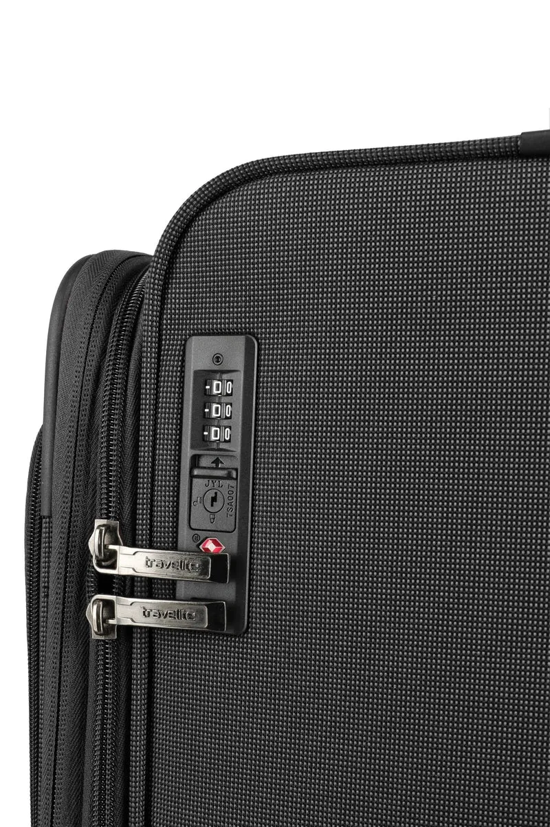 Travelite CUBIS Trolley 4w, Set L/M/S/Beauty Case/Bordtasche