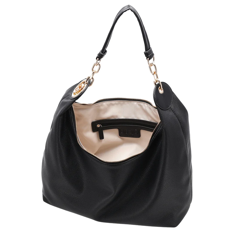 Liu Jo Faiza Hobo - Schultertasche M 40 cm (nero/brass gold)