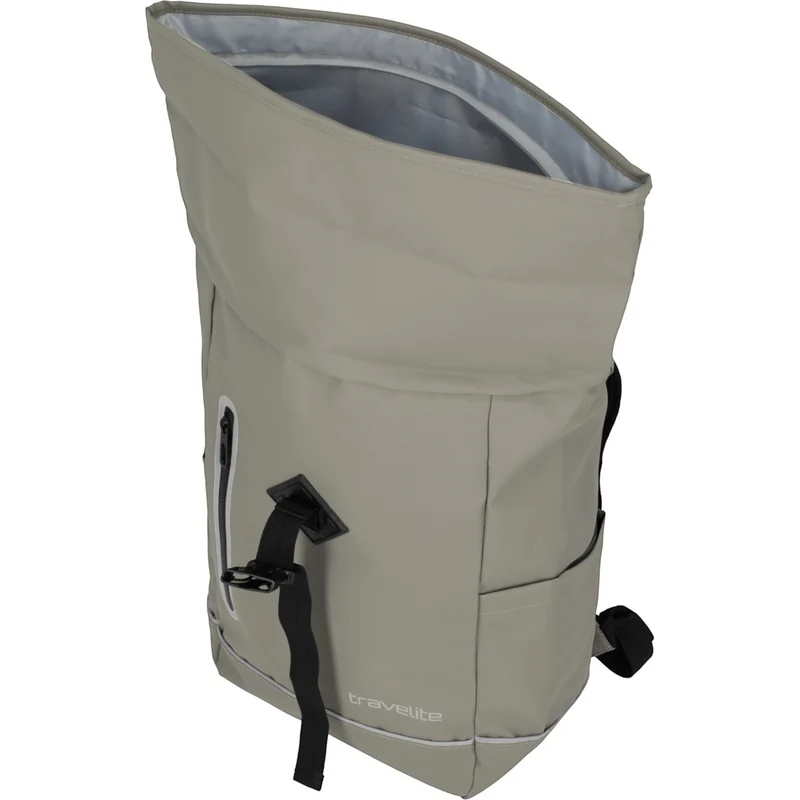 Travelite Basics Rollup Rucksack aus Plane 48 cm -Sand