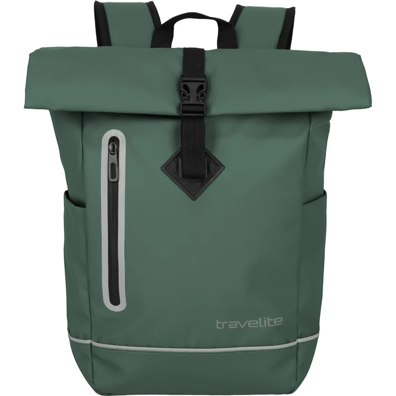 Travelite Basics Rollup Rucksack aus Plane 48 cm -Pine Green