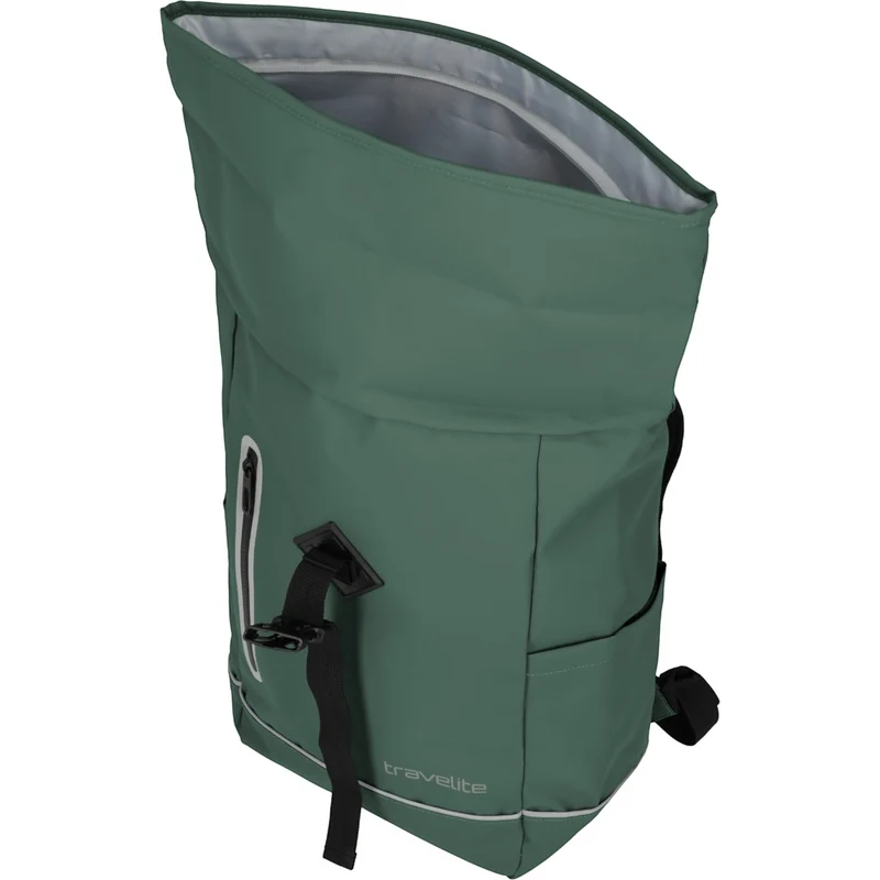 Travelite Basics Rollup Rucksack aus Plane 48 cm -Pine Green