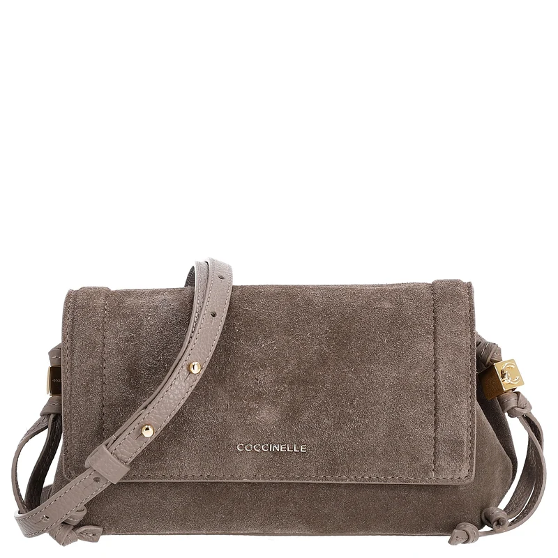 Coccinelle Thess Bimaterial - Umhängetasche 21 cm (warm taupe)