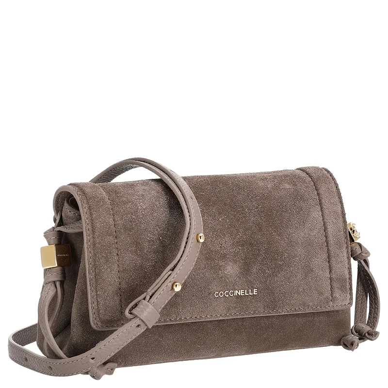 Coccinelle Thess Bimaterial - Umhängetasche 21 cm (warm taupe)