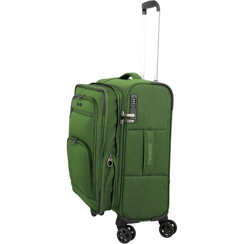 Travelite Cubis 4-Rollen-Handgepäck Koffer S erw. 55 cm -Green