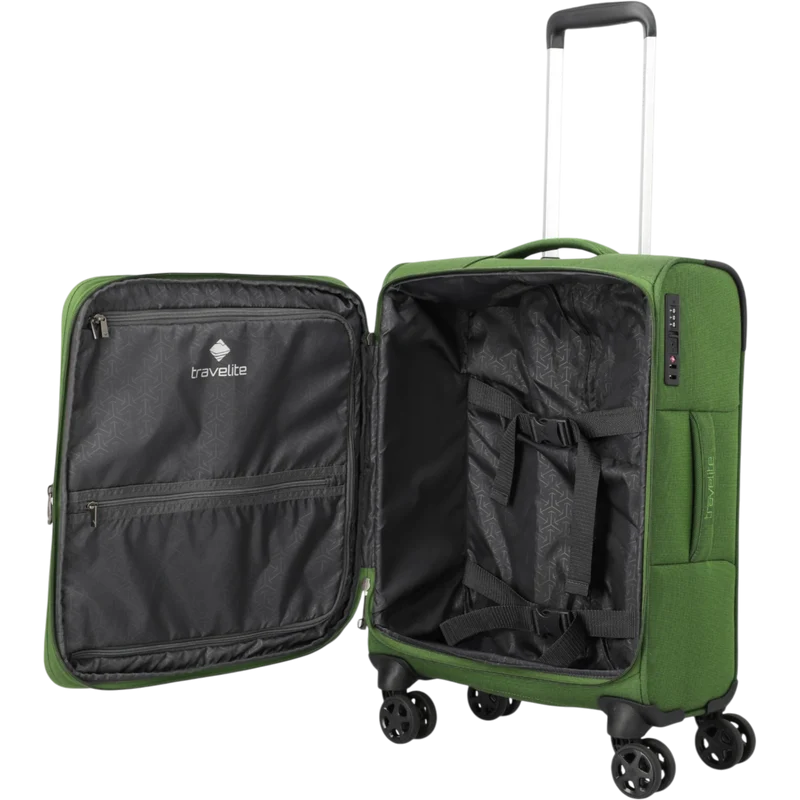 Travelite Cubis 4-Rollen-Handgepäck Koffer S erw. 55 cm -Green