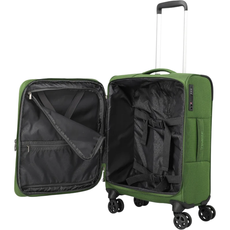 Travelite Cubis 4-Rollen-Handgepäck Koffer S erw. 55 cm -Green