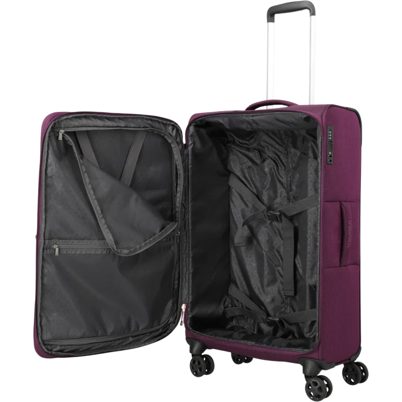 Travelite Cubis 4-Rollen-Koffer M erw. 72 cm -Berry