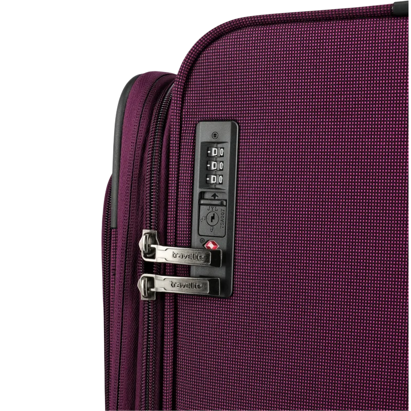 Travelite Cubis 4-Rollen-Koffer M erw. 72 cm -Berry