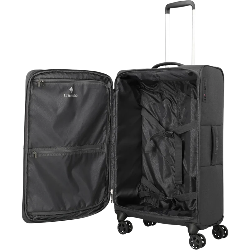 Travelite Cubis 4-Rollen-Koffer M erw. 72 cm -Anthrazit