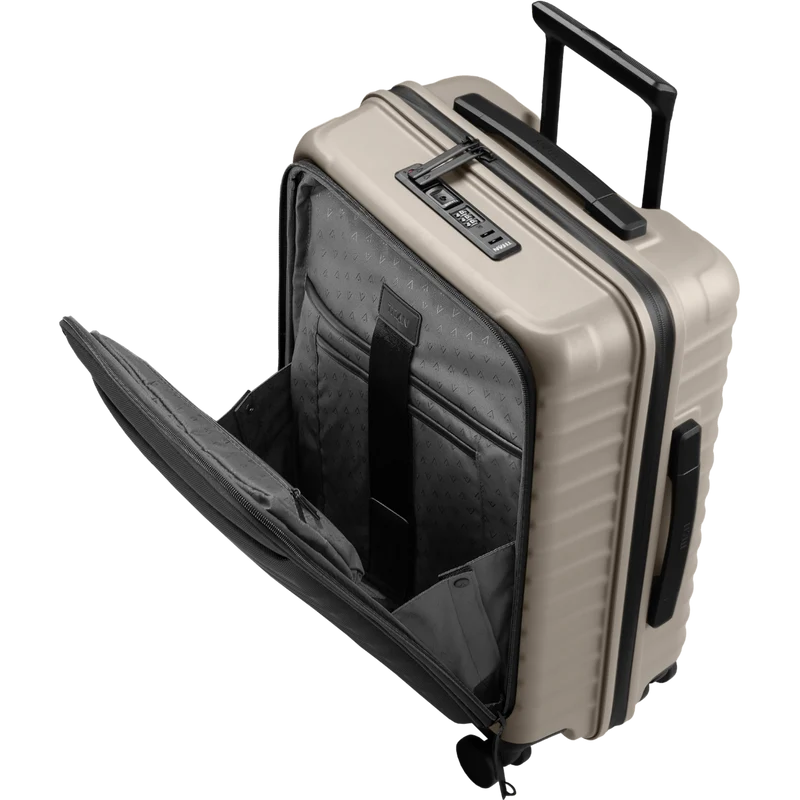 TITAN UPGRADE 4-Rad-Bordtrolley S+ mit Vortasche 55 cm -Moonstone Grey