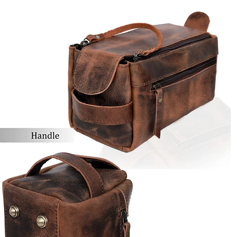 Camper Leather Wheeled Duffle Bag Combo