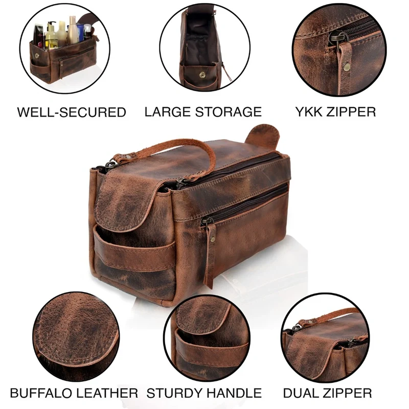 Camper Leather Wheeled Duffle Bag Combo