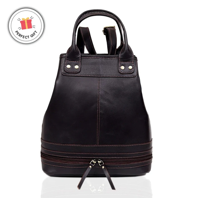 Royce Travel Leather Backpack