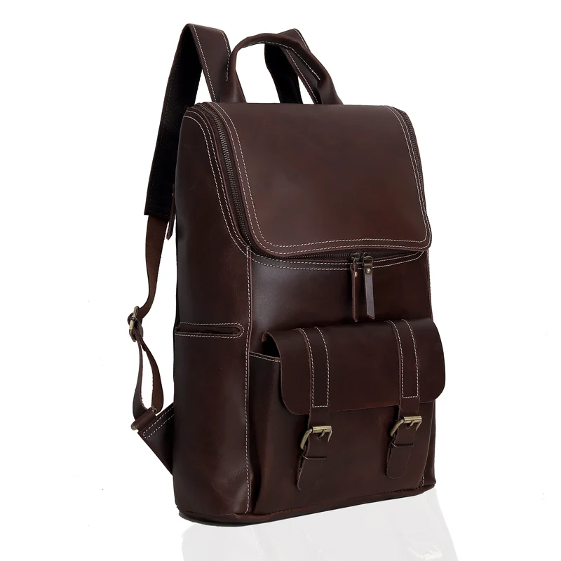 Corbin Brown Travel Leather Backpack
