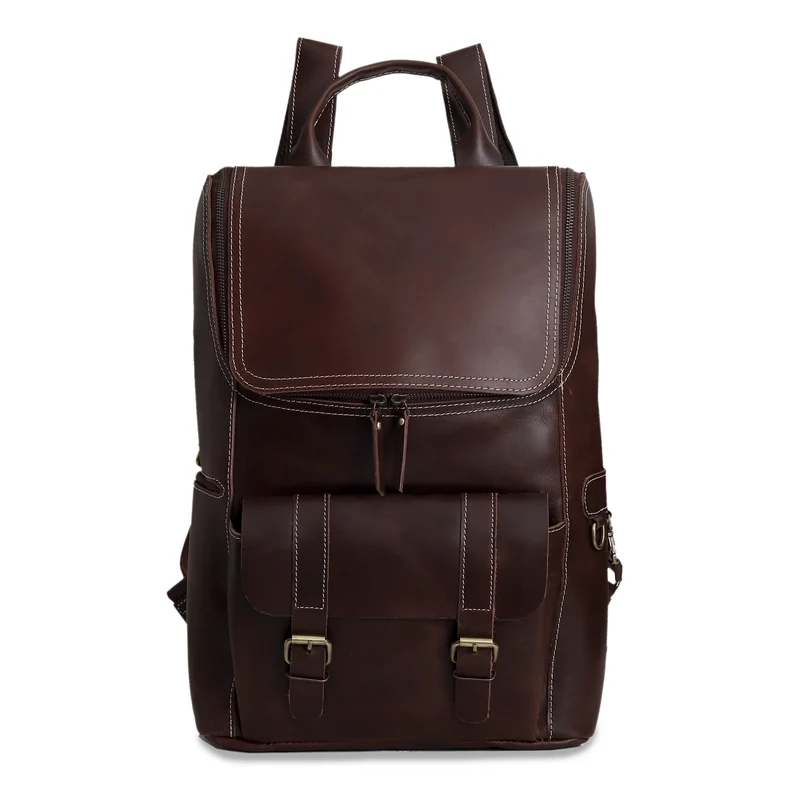 Corbin Brown Travel Leather Backpack