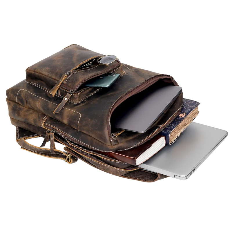 Lennox Travel Leather Backpack