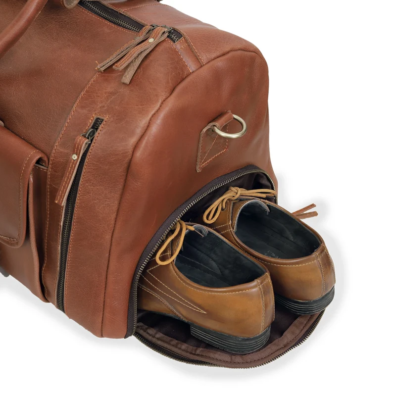 Odysseus Leather Duffel combo