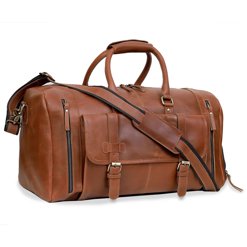 Odysseus Leather Duffel combo