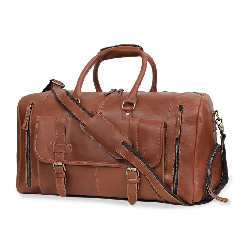 Odysseus Leather Duffel combo