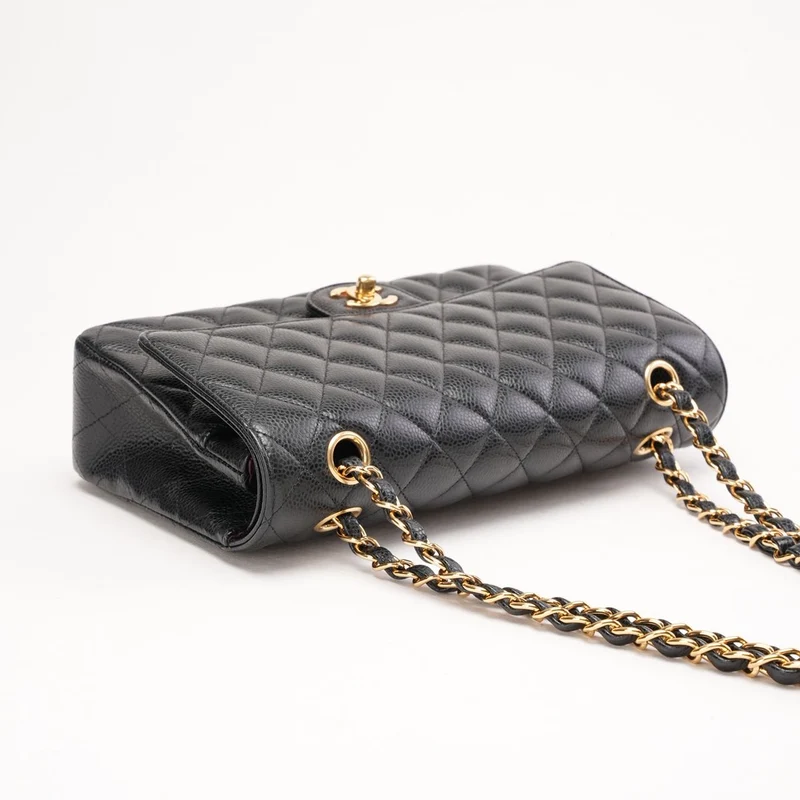 Chanel Classic Double Flap Bag Medium Caviar Black 2020
