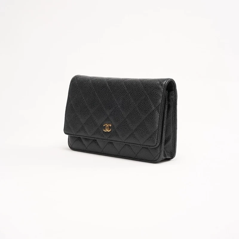 Chanel Classic Wallet on Chain Woc in Black Caviar 2014