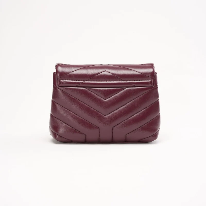 Saint Laurent Matelassé Toy Loulou Lammfell Burgund 2020