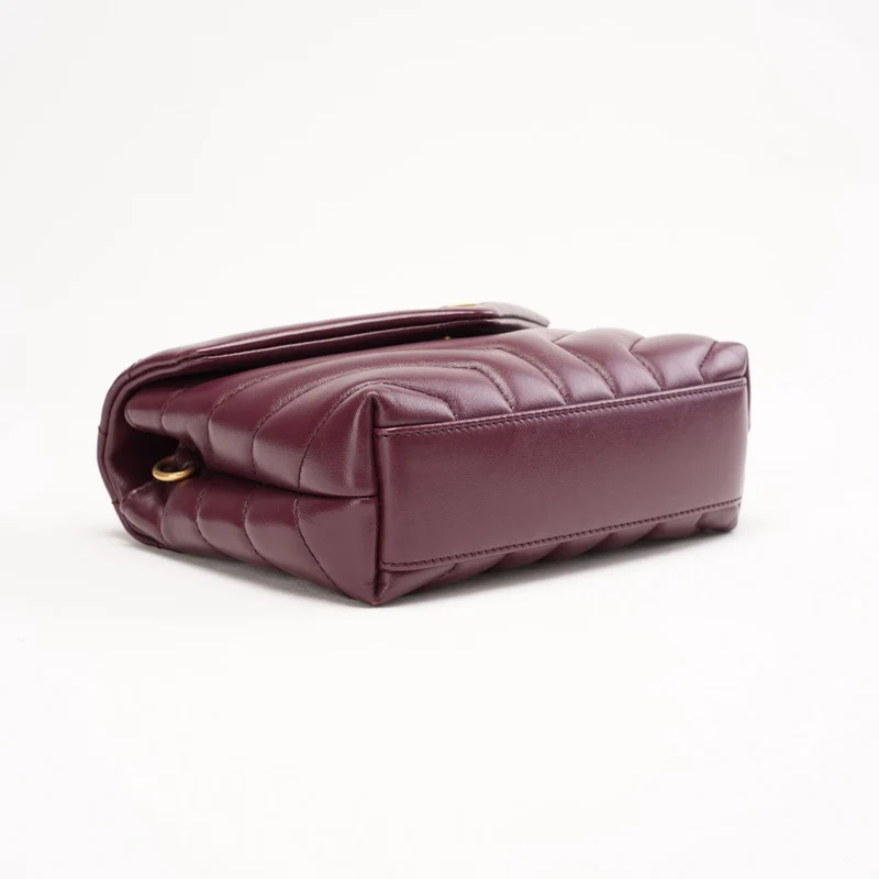 Saint Laurent Matelassé Toy Loulou Lammfell Burgund 2020