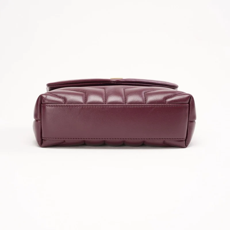 Saint Laurent Matelassé Toy Loulou Lammfell Burgund 2020