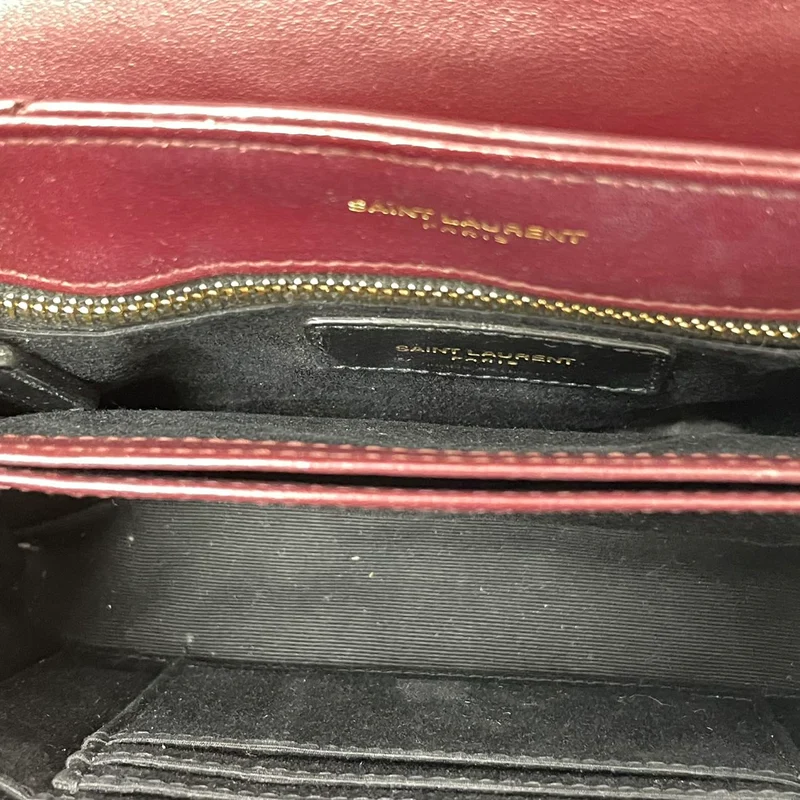 Saint Laurent Matelassé Toy Loulou Lammfell Burgund 2020