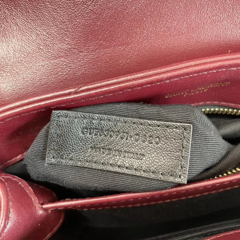 Saint Laurent Matelassé Toy Loulou Lammfell Burgund 2020